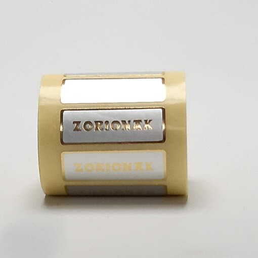 Etiqueta Adhesiva "Zorionak" Euskera, Plata - Oro (500u.) - Imagen 2