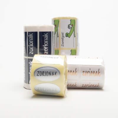 Etiquetes adhesives Euskera i Galego