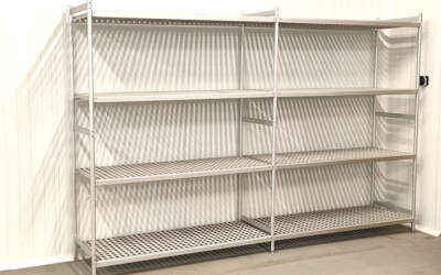 Estantería de aluminio para cámara de frio